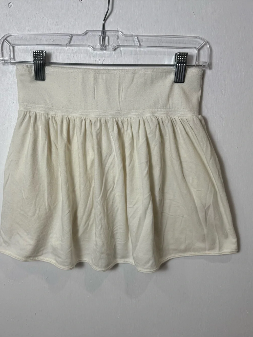 Abercrombie & Fitch Ivory Pocket Mini Skirt XS Soft Stretch Cottagecore boho